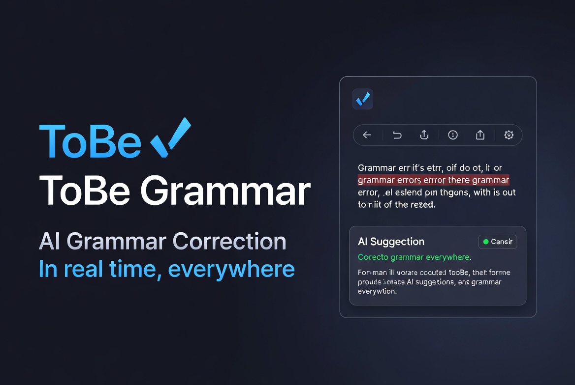 ToBe Grammar interface preview